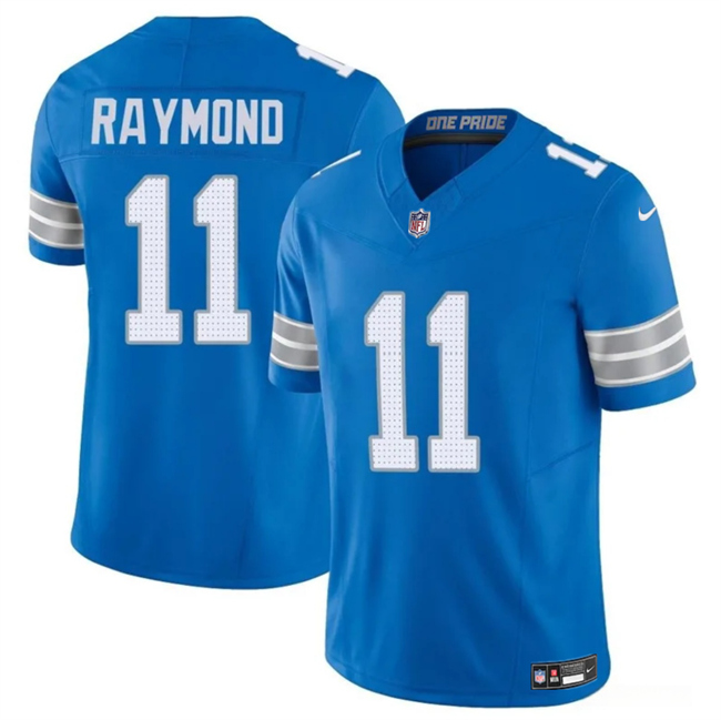 Men's Detroit Lions #11 Kalif Raymond Blue 2024 F.U.S.E. Vapor Limited Football Stitched Jersey